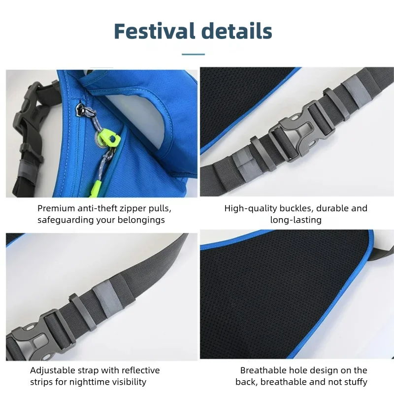 Waterproof Running Waist Bag with Water Bottle Holder for Outdoor