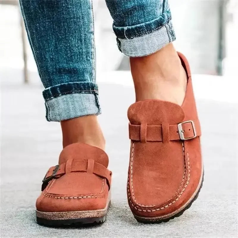 Women's Casual Slip-On Mules | Comfortable Retro Flats