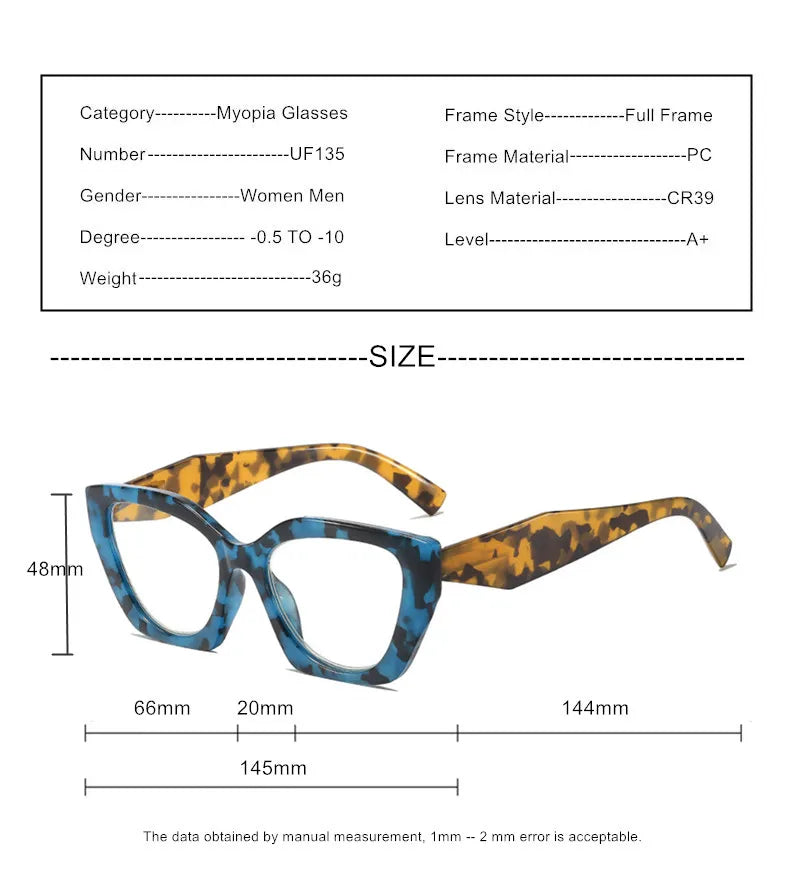 Custom Prescription Glasses for Myopia | Stylish Blue Light Protection