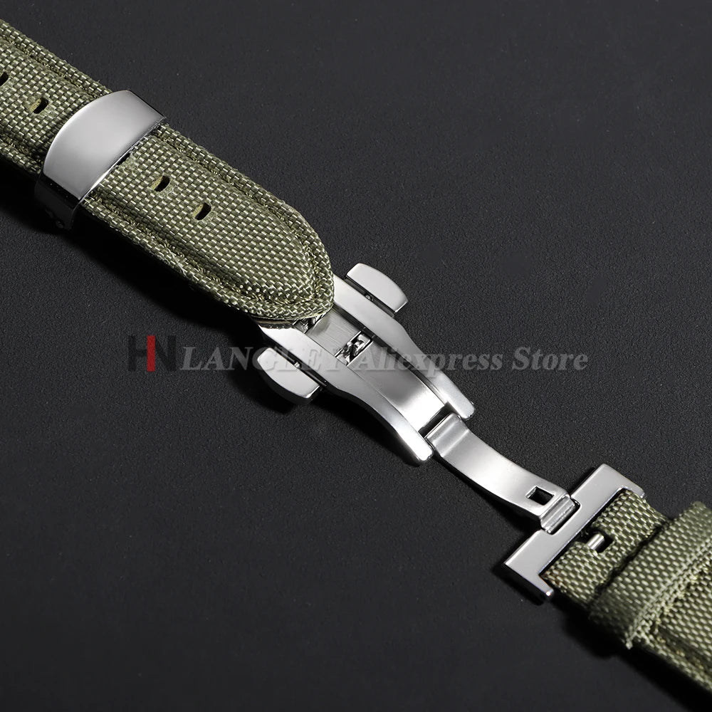 Versatile Sailcloth Watch Strap | Waterproof Nylon Quick Release Band