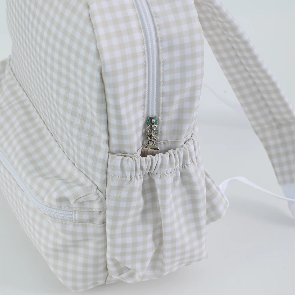 Durable Plaid Waterproof Backpack for School | Stylish & Lightweight