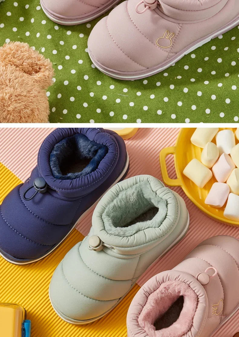 Children's Winter Cartoon Snow Boots | Warm, Waterproof & Non-Slip