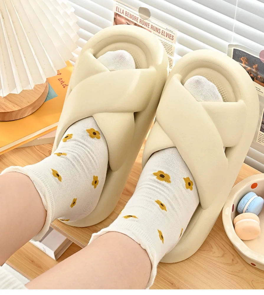 Cozy Thick Sole Slippers for Women | Soft Cloud Beach Sandals