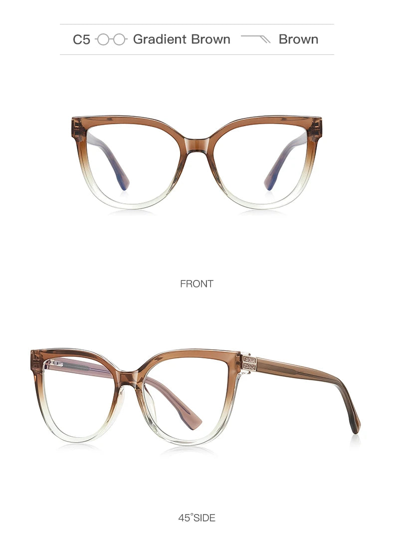 Large Frame Cat's Eye Butterfly Reading Glasses for Women | Stylish Design