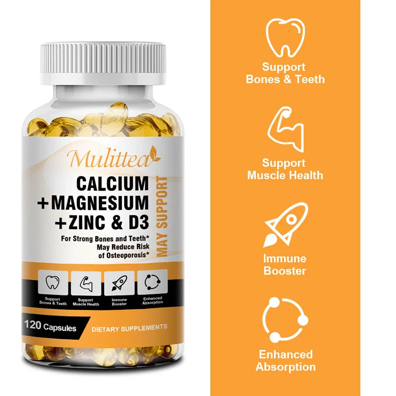 Calcium Magnesium D3K2 Capsules | Support Bone & Joint Health