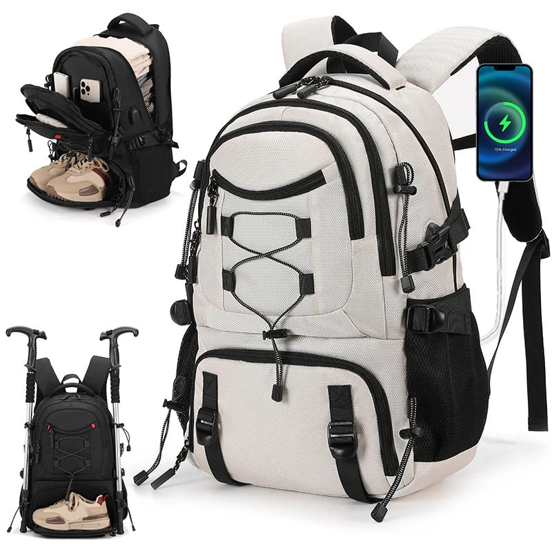 Lightweight USB Travel Backpack | Perfect for Hiking & School
