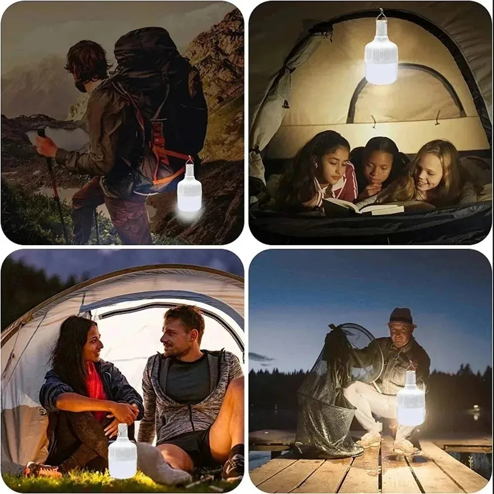 Linterna LED portátil para camping | Luz de emergencia recargable