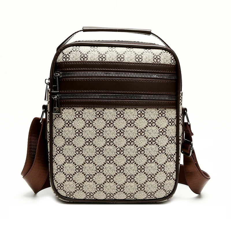 Stylish Men's Crossbody Bag | Casual Leather Messenger Sling Pack
