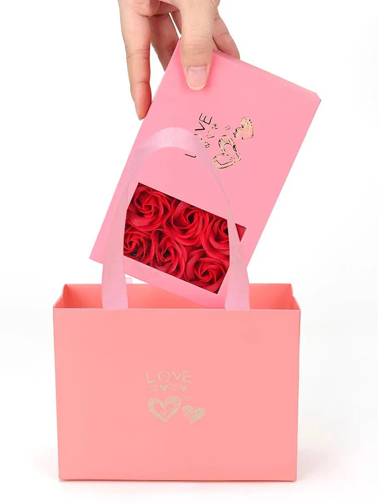 Immortal Flower Jewelry Box for Rings, Necklaces & Earrings