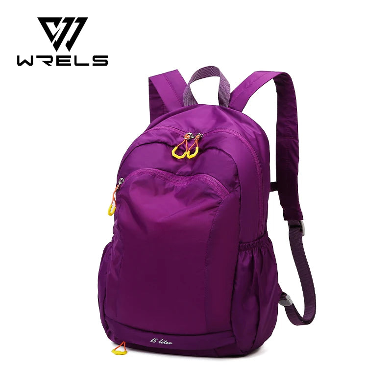 WRELS Outdoor Sports Backpack Wet Dry Seperation Fitness Hydration Backpack Lightweight Folding Waterproof Hiking Shoulders Bag