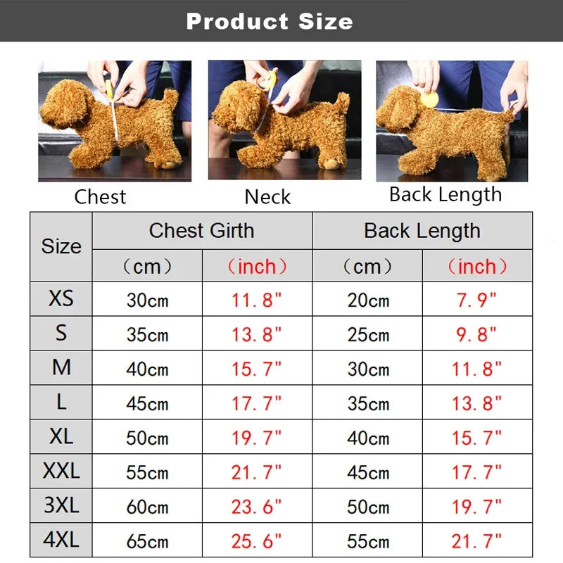 Winter Warm Fleece Dog Jumpsuit | Cozy Pajamas for Small Dogs