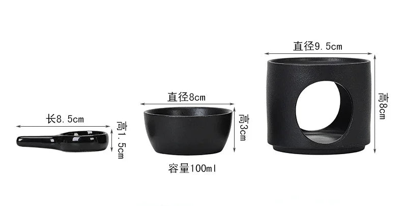 3-in-1 Ceramic Aromatherapy Candleholder | Home & Office Decor