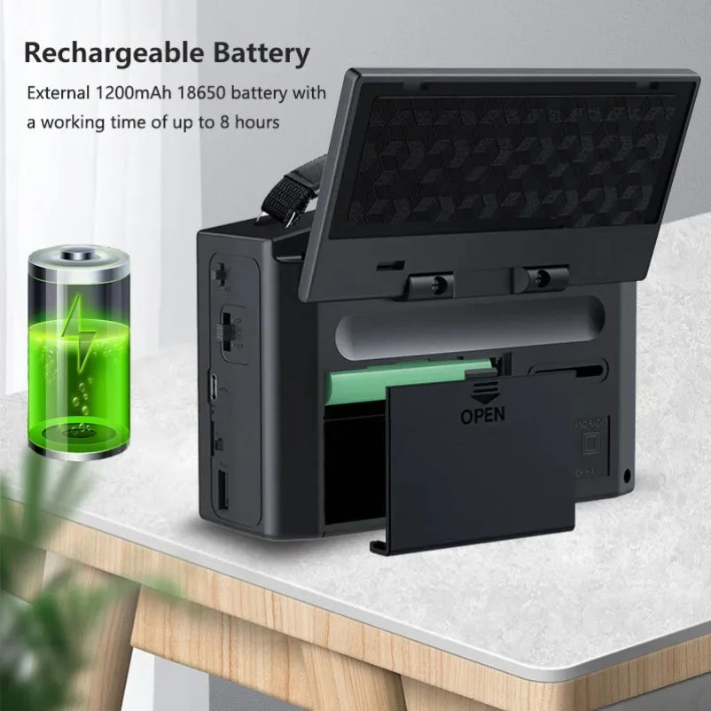 Portable Solar Bluetooth Speaker & Multi-band Radio | Outdoor Fun