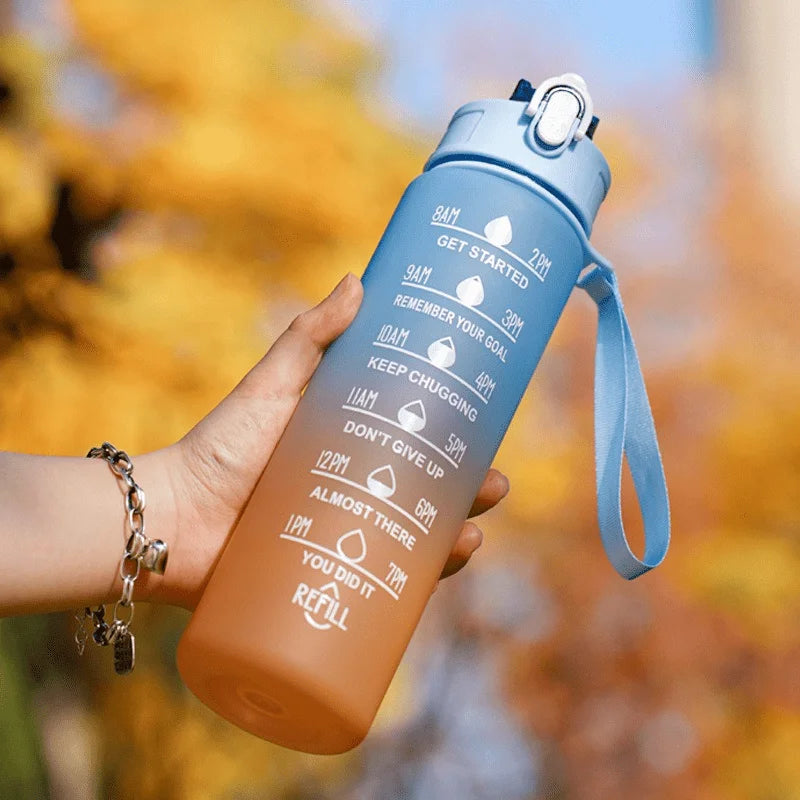 2 Liter Large Sports Water Bottle | Leak Proof & Portable