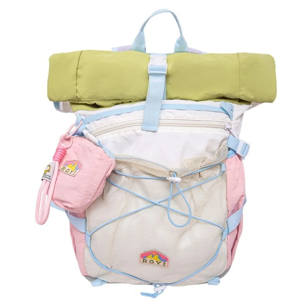 Waterproof Color-Blocked Large-Capacity Outdoor Backpack