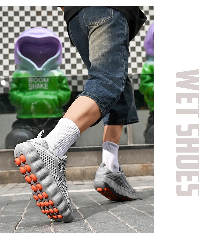 Men's Casual Thick Sole Sneakers | Breathable Summer Walking Shoes
