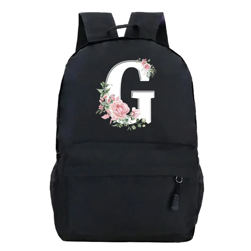 Stylish Pink Floral Backpack for College Students | Trendy Floral Design