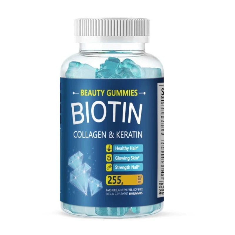 Biotin Gummies for Hair Growth, Skin & Nail Strength | Vitamin B7 Chews