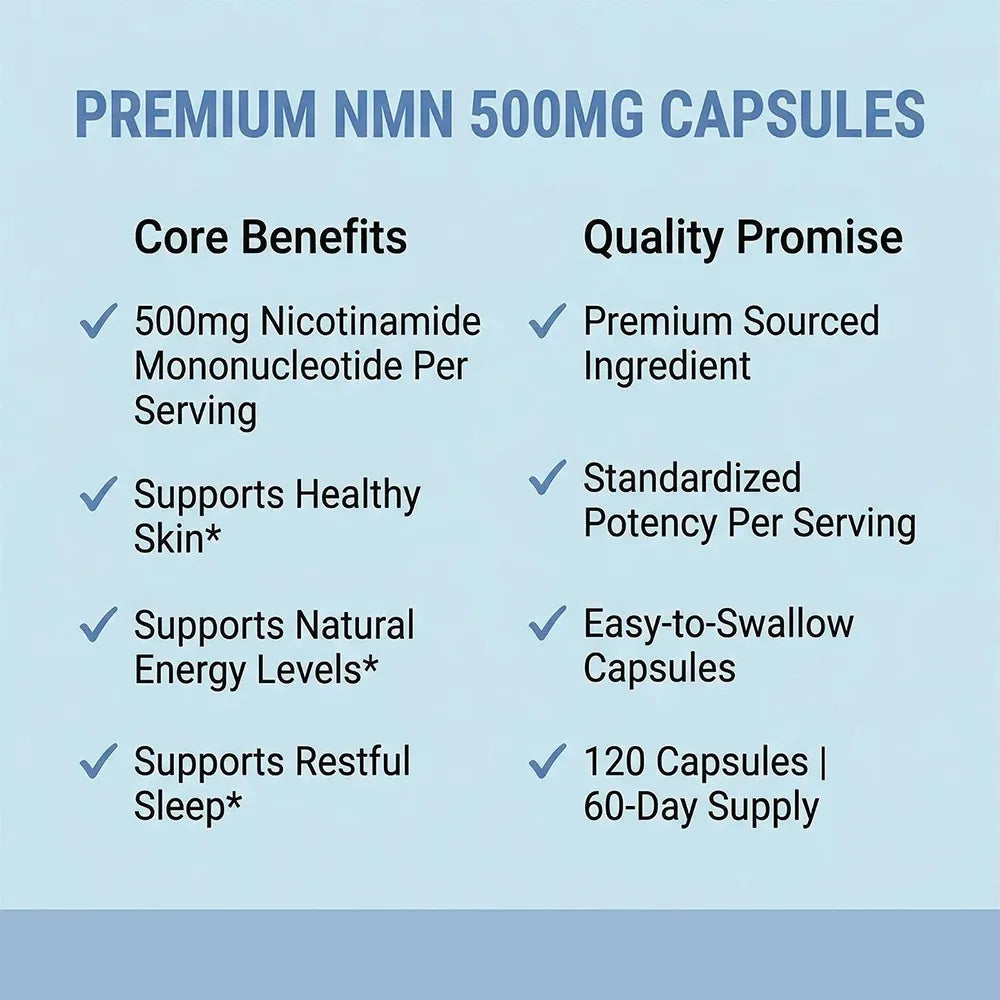 Nicotinamide Mononucleotide Capsules | Anti-Aging Skin Support