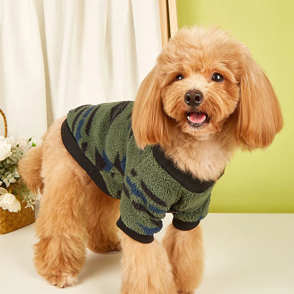 Suéter Acogedor de Invierno para Cachorro | Sudadera con Capucha Cálida y Elegante para Mascotas
