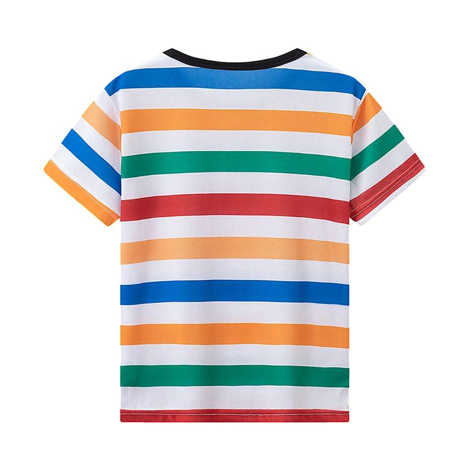 4-Piece Summer Boys' Outfit Set | Trendy Short Sleeve Tees