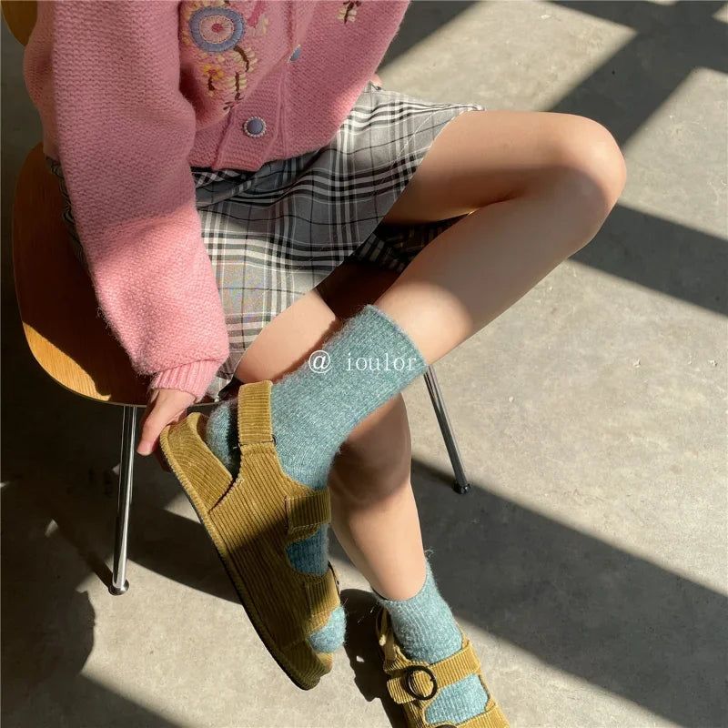Warm Long Wool Cashmere Thermal Socks for Women | Cozy Comfort