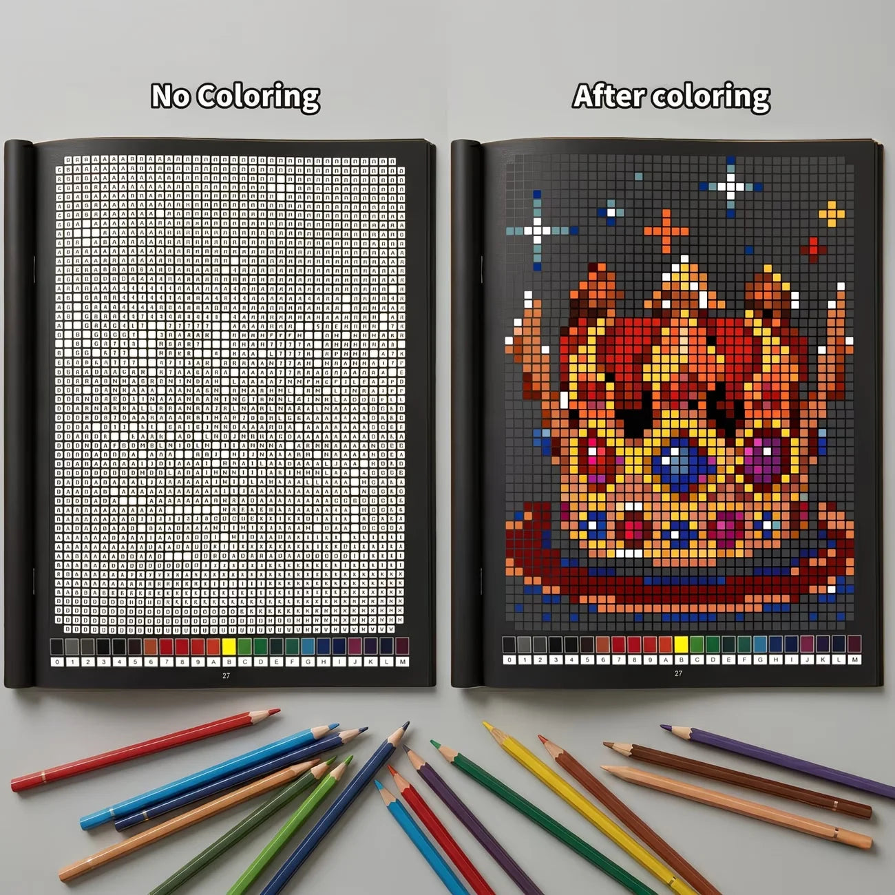 Mystery Mosaics Color by Number Coloring Book | Relax and Create