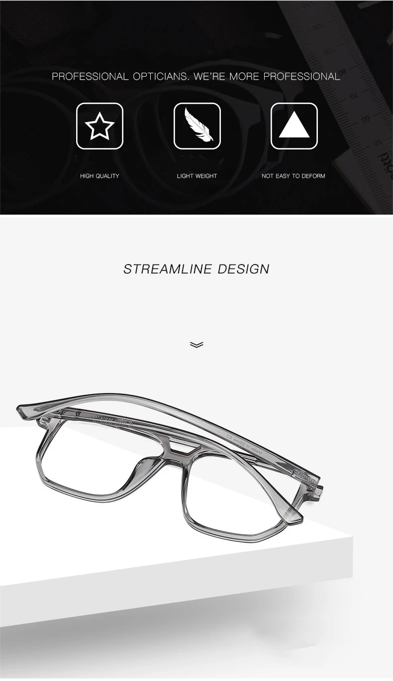Myopia Eyeglasses with Anti Blue Light & Photochromic Lenses