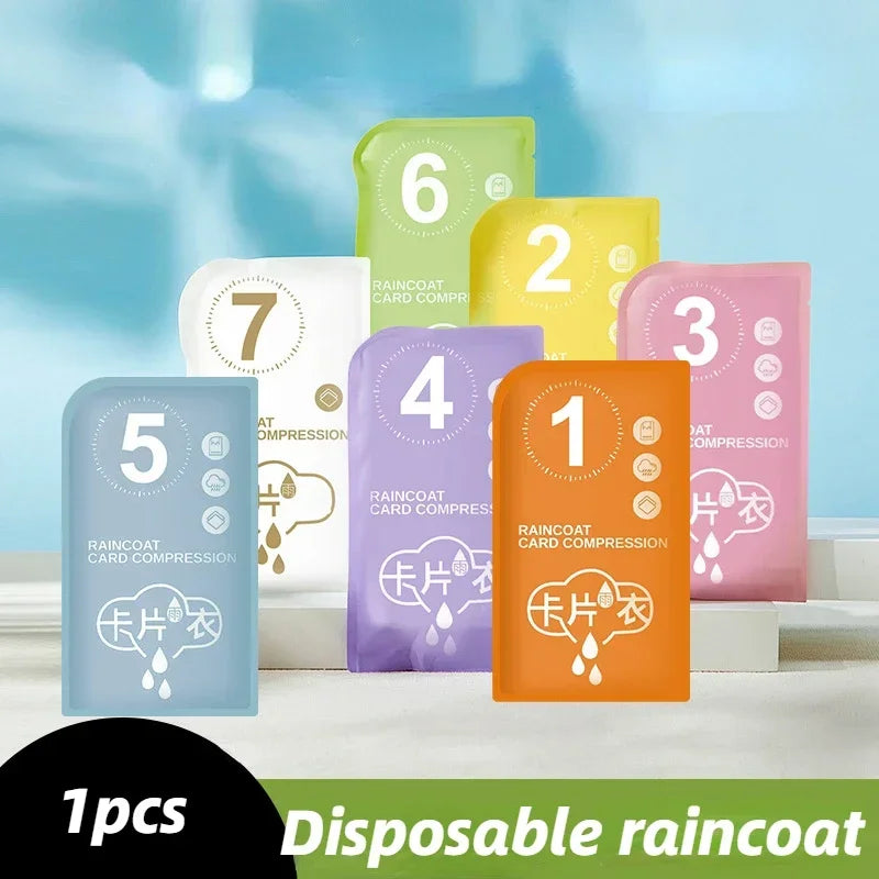 Chubasquero Desechable Impermeable | Equipo Portátil para Lluvia al Aire Libre