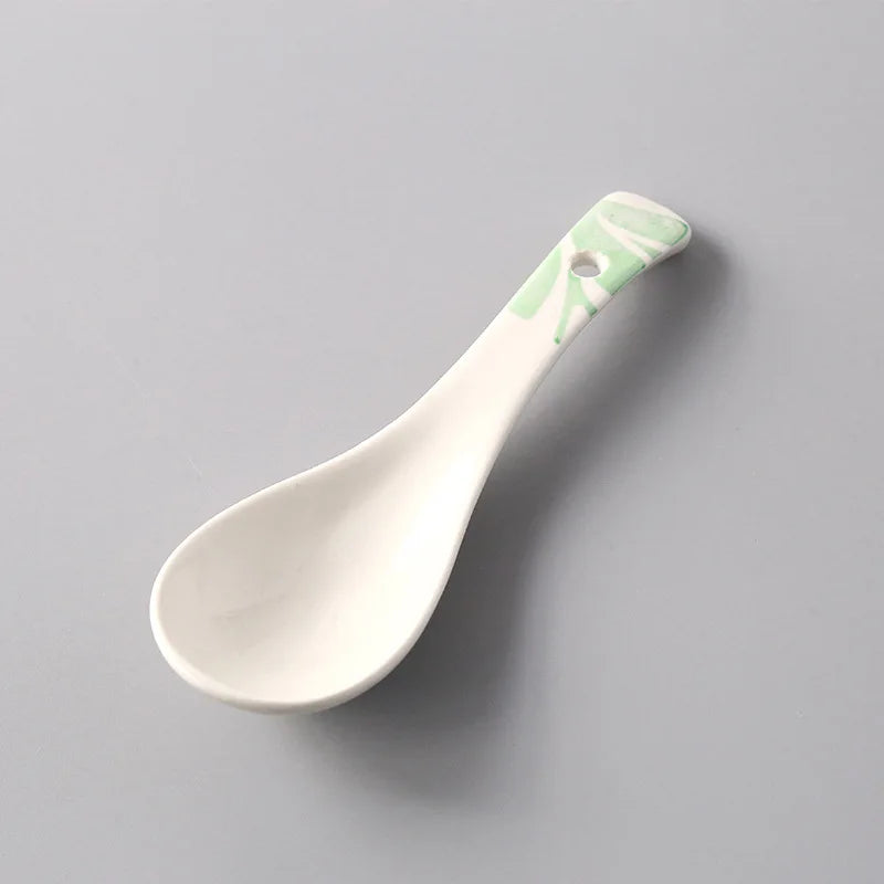 Ceramic Multi-Function Spoon | Japanese Style Tableware for Kitchen