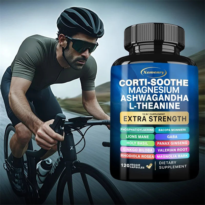 Natural Cortisol Support with Magnesium & Ashwagandha | Relaxation Aid