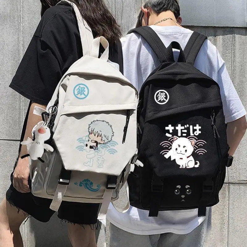 Anime-Inspired Large Capacity Print Backpack for Students