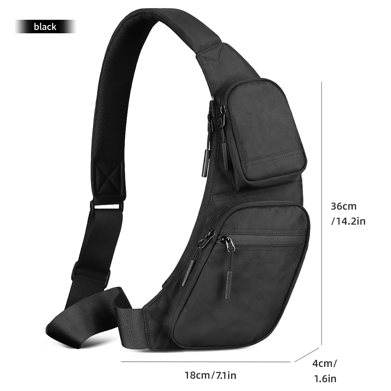 Durable Men's Sling Bag | Waterproof Crossbody & Waist Pack