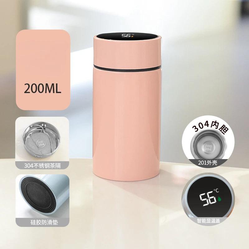 Smart Mini Pocket Thermos Cup | Temperature Display Water Bottle