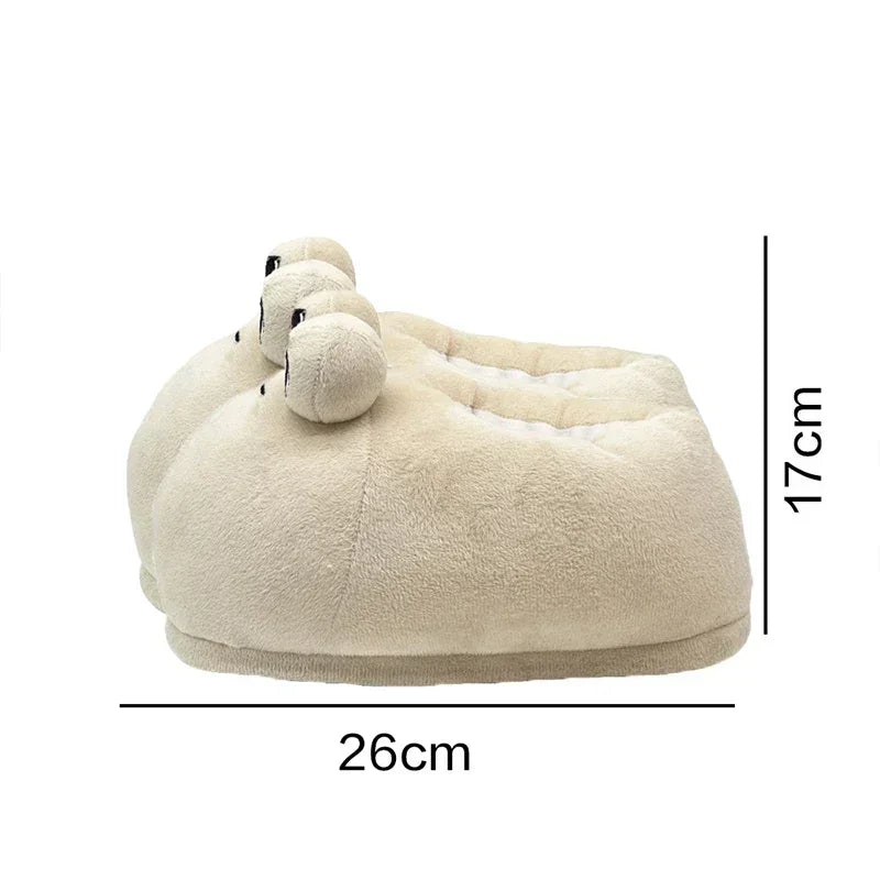 Cozy Cartoon Plush Slippers | Cute Anime Style Indoor Shoes