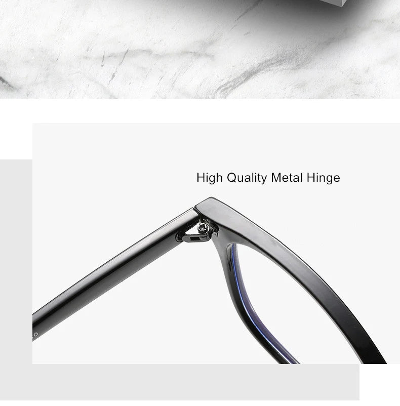 Gafas de sol retro de montura cuadrada con protección contra la luz azul y estilo
