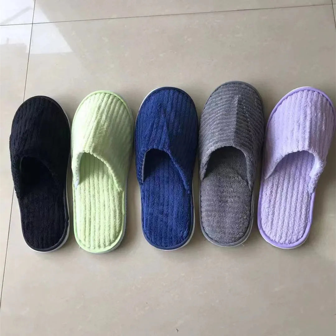 Comfortable Disposable Cotton Slippers | Hotel & Home Use