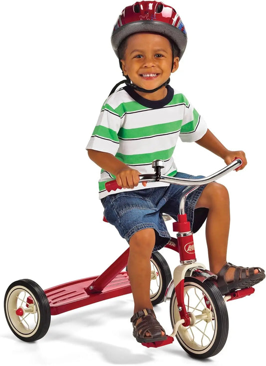 10 Inch Kids Tricycle | Durable Toddler Ride with Rubber Tires