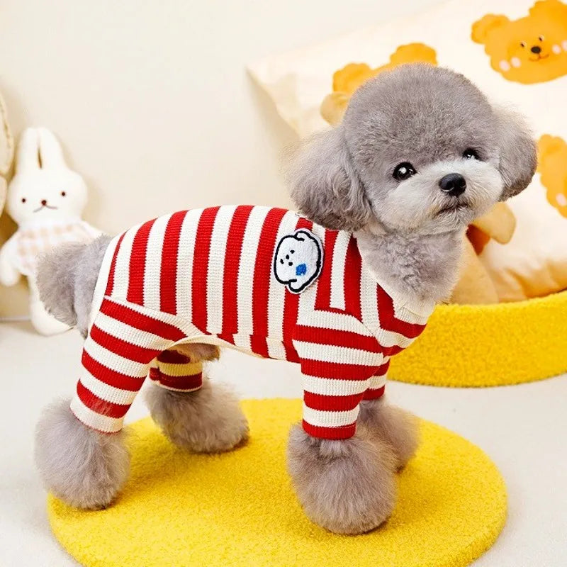 Soft Cotton Dog Jumpsuit | Stylish Pet Pajamas for All Breeds