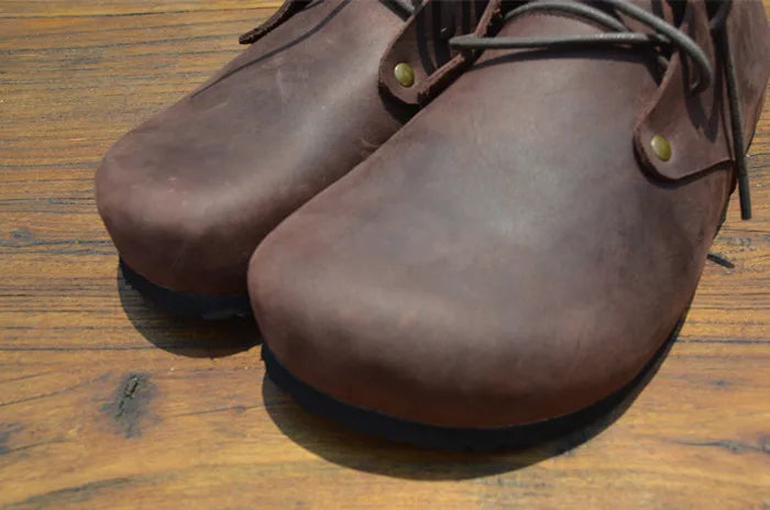 Handmade High Top Genuine Leather Shoes for Women | Stylish Comfort