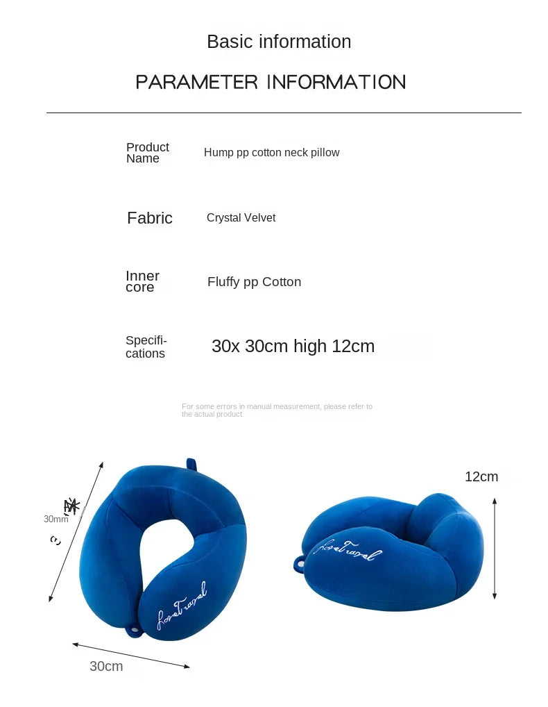 Comfortable U-Shaped Neck Pillow for Travel | Soft Support Cushion