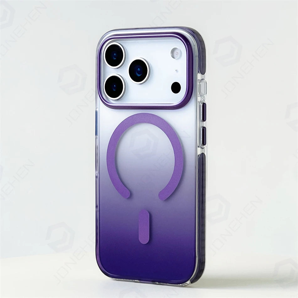Luxury Gradient Magnetic Shockproof Case for iPhone 14-17 Pro Max