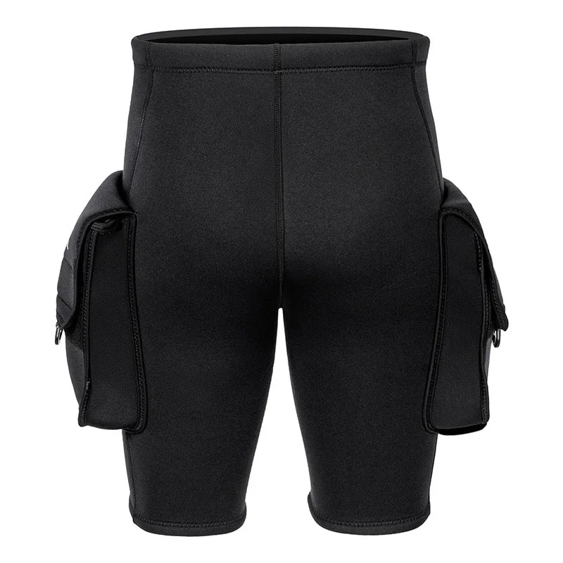 Men's 3mm Neoprene Wetsuit Shorts for Water Sports & Diving