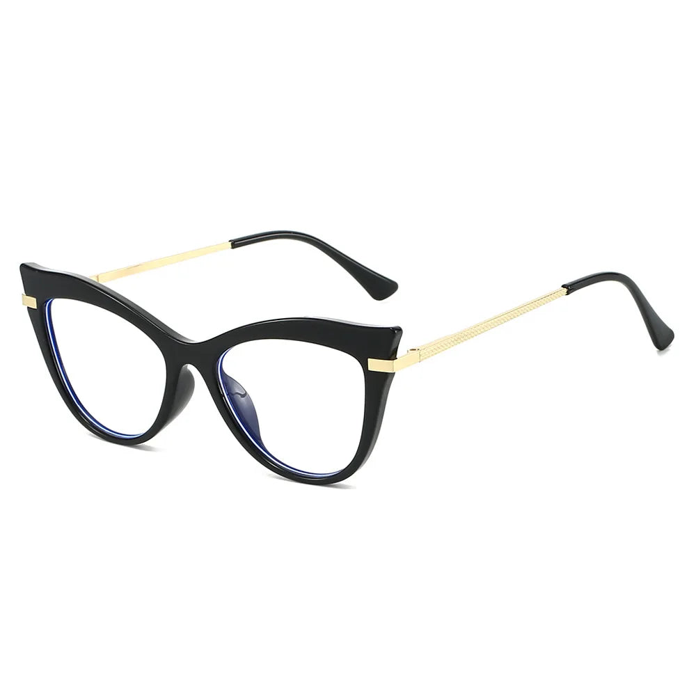 Gradient Cat-Eye Glasses | Retro Y2K Style for Fashion Enthusiasts