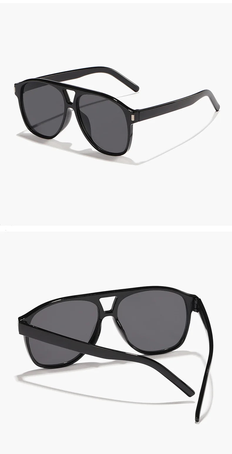 Luxury Big Frame Pilot Sunglasses | Trendy UV400 Shades