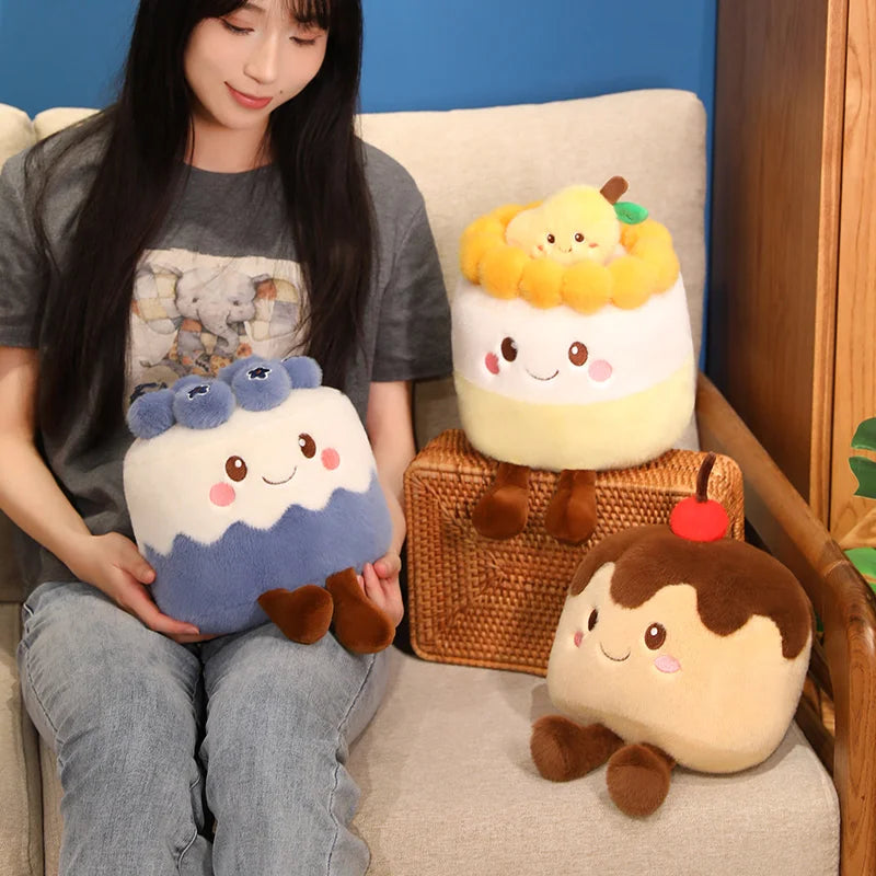 Kawaii Strawberry Food Doll Throw Pillow | Perfect Gift Idea
