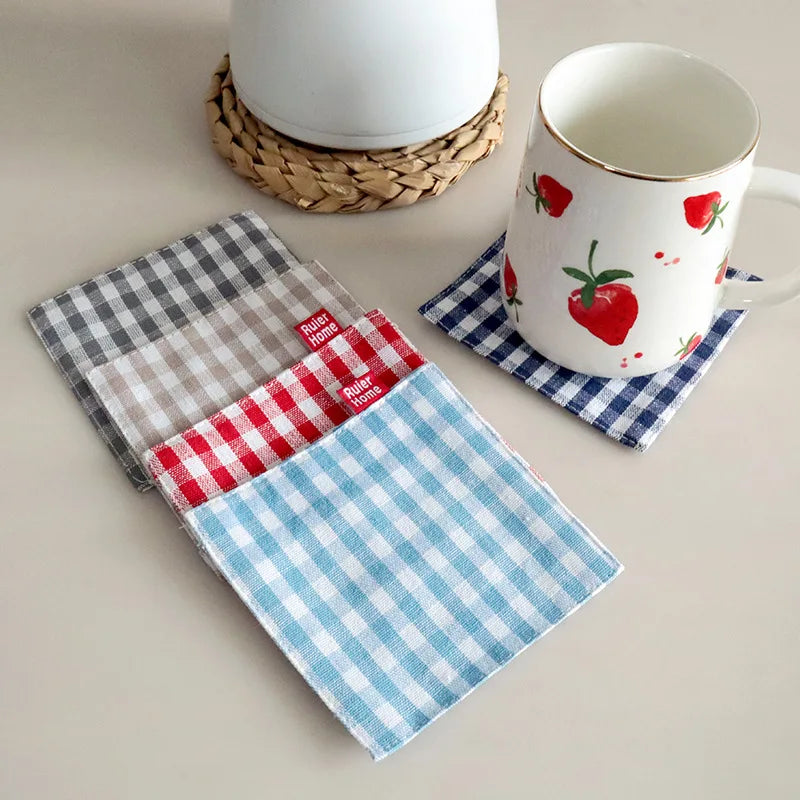 Eco-Friendly Pure Cotton Coaster & Placemat Set | Elegant Kitchen Decor