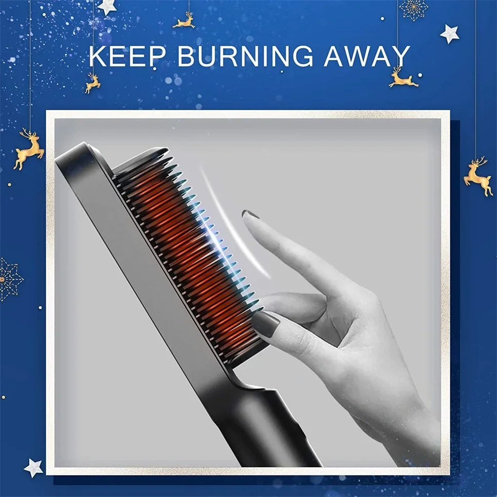 Adjustable Heat Hair Straightener Comb | Fast and Safe Styling
