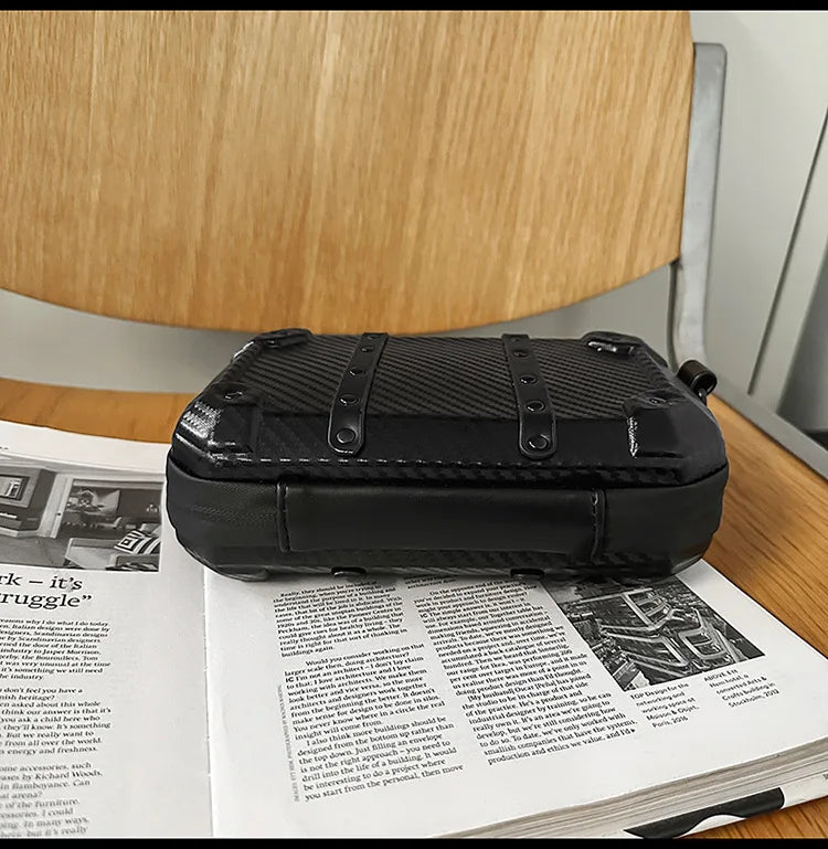 Luxury Mini Messenger Bag for Men | Stylish Pu Leather Crossbody