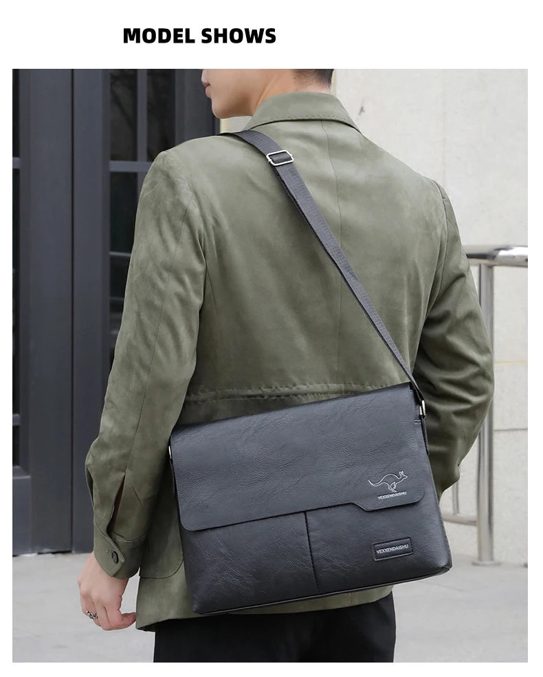 Stylish PU Leather Business Shoulder Bag | Ideal for Professionals
